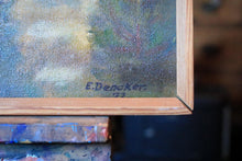 Load image into Gallery viewer, Coastal Landscape Oil Painting, Signed E Dencher and Dated 1977 – Tranquil Shoreline Seascape In Wooden Frame – 60 x 45 cm