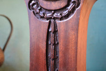 Load image into Gallery viewer, Antique Art Nouveau Mantel Clock In Carved Mahogany – 28 cm Tall (11")