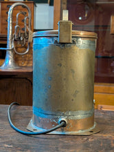 Load image into Gallery viewer, Vintage Brass Ship’s Starboard Bulkhead Navigation Light – Green Table Lamp - 31cm