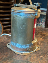Load image into Gallery viewer, Vintage Brass Ship’s Port Bulkhead Navigation Light – Red Table Lamp - 31cm
