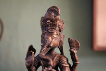 Load image into Gallery viewer, Early 20th.C Bronze Seated Ganesha Figure – Four-Armed Hindu Deity – 10.5cm Tall