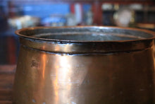 Load image into Gallery viewer, Antique South Asian Brass Cooking Pot / Planter / Bowl - 24 x 13cm