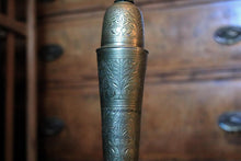 Load image into Gallery viewer, Vintage Engraved Brass Table Lamp South Asian Bottle Form - 50cm