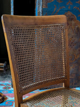 Load image into Gallery viewer, Antique Elm Cane Chair With Woven Seat & Back - Petite Occasional Or Child’s Chair