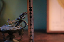 Load image into Gallery viewer, Antique Romanesque Bronze Oil Lamp With Chi-Rho Cross & Bird Finial