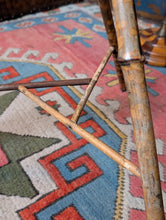 Load image into Gallery viewer, Vintage Bamboo & Cane Tripod Plant Stand Or Occasional Table - 69cm