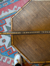 Load image into Gallery viewer, Vintage Bamboo & Cane Tripod Plant Stand Or Occasional Table - 69cm