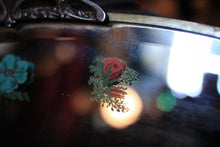 Load image into Gallery viewer, Oval Art Deco Bevelled Floral Wall Mirror - 43 x 68 cm