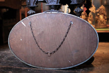 Load image into Gallery viewer, Oval Art Deco Bevelled Floral Wall Mirror - 43 x 68 cm