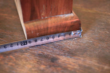 Load image into Gallery viewer, Antique Mantel Clock With Walnut Case, Glazed Door, Roman Numeral Dial & Pendulum - Working - 32 x 22 x 9.5cm