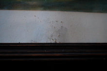 Load image into Gallery viewer, Stormy Seascape With Clipper And Icebergs — Signed Vintage Oil On Canvas In Gilt Frame