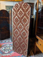 Load image into Gallery viewer, Antique Six-Panel Folding Screen Room Divider - Blue & Gilt Baroque Panels With Damask Reverse - 1.8m Tall