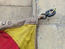 Load image into Gallery viewer, Vintage Naval Signalling Flag In Red & Yellow Diagonal Stripes Maritime Signal Flag - 113 X 70 Cm / 44 1/2" X 27 1/2"