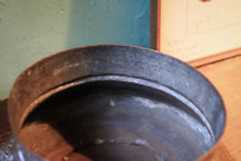 Load image into Gallery viewer, Antique Hand-Engraved Copper Bowl, Middle Eastern Tinned Interior Vessel, 10.5 Cm Tall, 17.5 Cm Diameter