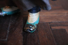 Load image into Gallery viewer, Antique Chinese Papier Mache Doll Figure - Man - Silk Clothes - 29cm