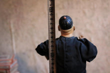 Load image into Gallery viewer, Antique Chinese Papier Mache Doll Figure - Man - Silk Clothes - 29cm