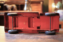 Load image into Gallery viewer, Vintage Tri-Ang County Council Fire Service Tin Toy Truck, Red Metal Lorry, Midcentury Collectors Display Piece, 36cm