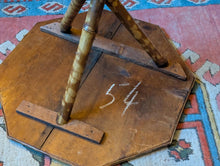 Load image into Gallery viewer, Vintage Bamboo & Cane Tripod Plant Stand Or Occasional Table
