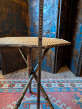 Load image into Gallery viewer, Vintage Bamboo & Cane Tripod Plant Stand Or Occasional Table