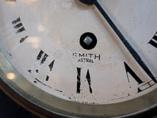 Load image into Gallery viewer, Vintage Smiths Astral Brass Bulkhead Ship’s Clock With Key - Nautical Maritime Wall Clock