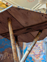 Load image into Gallery viewer, Vintage Bamboo & Cane Tripod Plant Stand Or Occasional Table - 69cm