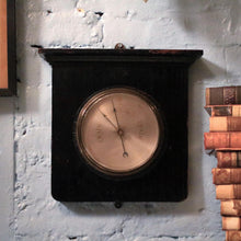 Load image into Gallery viewer, Antique Wall Barometer In Ebonised Wooden Case