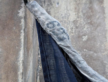 Load image into Gallery viewer, Large Vintage Nautical Signal Pennant Flag Textile - Blue & Yellow Maritime Wall Hanging - 149 x 104 cm