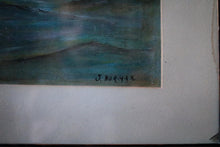 Load image into Gallery viewer, Stormy Seascape With Clipper And Icebergs — Signed Vintage Oil On Canvas In Gilt Frame