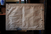 Load image into Gallery viewer, Stormy Seascape With Clipper And Icebergs — Signed Vintage Oil On Canvas In Gilt Frame