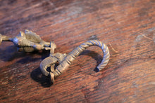 Load image into Gallery viewer, Antique Indian Hanging Diya Oil Lamp - Bird Form Bronze Temple Lantern