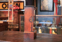Load image into Gallery viewer, Antique Wooden Mantel Clock In Working Order - Murr & Sons Bellingham, Painted Detail