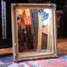 Load image into Gallery viewer, Antique Gilt Wood & Gesso Wall Mirror- Rococo - Gold Frame - 38 x 46 cm