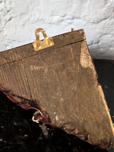 Load image into Gallery viewer, Antique Carved Wooden Corner Wall Brackets Pair - Gothic Revival Grotesque Mask Corbels - 21cm Tall x 23cm