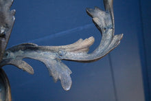 Load image into Gallery viewer, Antique Rococo Revival Wall Sconces – Pair Of Gilt Metal Two-Light Candle Holders