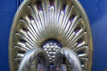 Load image into Gallery viewer, Pair Of Vintage Brass Ram Head Wall Sconces –Two-Arm Wall Lights – Hollywood Regency - Art Deco