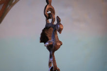 Load image into Gallery viewer, Antique Indian Hanging Diya Oil Lamp - Bird Form Bronze Temple Lantern