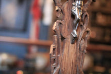 Load image into Gallery viewer, Antique Carved Wooden Crucifix With Metal Corpus - Black Forest - 43 cm / 16.9"