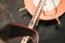 Load image into Gallery viewer, Vintage Ship’s Wheel Wall Barometer - Nautical Brass & Wood - Working - 20 Cm / 7 7/8"