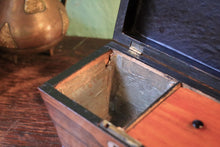 Load image into Gallery viewer, Antique Georgian Rosewood Tea Caddy - C.1810 - 20 X 11 X 13 Cm