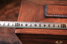 Load image into Gallery viewer, Antique Georgian Rosewood Tea Caddy - C.1810 - 20 X 11 X 13 Cm