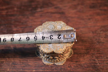 Load image into Gallery viewer, Antique Ornate Embossed Brass Pill Box / Trinket Box - Floral Scrollwork - Jewelry Ring Box - 6.8 cm