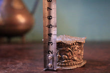 Load image into Gallery viewer, Antique Ornate Embossed Brass Pill Box / Trinket Box - Floral Scrollwork - Jewelry Ring Box - 6.8 cm