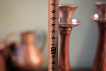 Load image into Gallery viewer, Pair Vintage Wood & Pewter Candlesticks - 27 cm / 10.6"