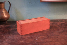 Load image into Gallery viewer, Antique Bone Domino Set In Wooden Slide Lid Box - 28 Tiles