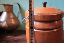 Load image into Gallery viewer, Vintage Oak Ice Bucket With Metal Liner - 17 Cm (6.7 In) Tall