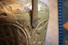 Load image into Gallery viewer, Antique Ottoman Islamic Embossed Brass Urn Vase - Arabic Calligraphy - Double Loop Handles - 34cm / 13.4in