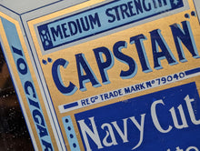 Load image into Gallery viewer, 46 x 56 Cm - Original Capstan Navy Cut Advertising Mirror - W.D. & H.O. Wills - 18.1 x 22 In