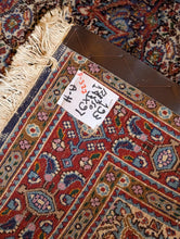 Load image into Gallery viewer, 3'2" x 4'11" - Vintage Hand-Knotted Wool Medallion Rug - Ruby Red & Cobalt - 97 x 151 cm
