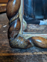 Load image into Gallery viewer, Antique Barley Twist Wall Mirror - Carved Wooden Frame - 68 x 53 cm