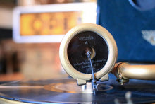 Load image into Gallery viewer, Antique Victrola Portable Wind-Up Gramophone - Working - 40.5 X 35 X 18 Cm
